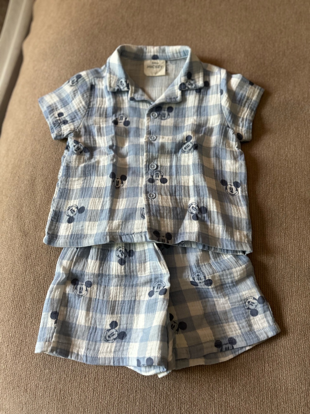 Disney Gingham Mickey Mouse Set